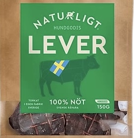 Brytbart smågodis av torkad lever